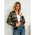 ELEGANTE DAMENJACKE MIT REISSVERSCHLUSS UND PAILLETTEN